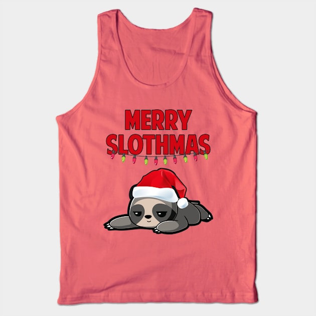 Merry Slothmas Tank Top by AmandaPandaBrand